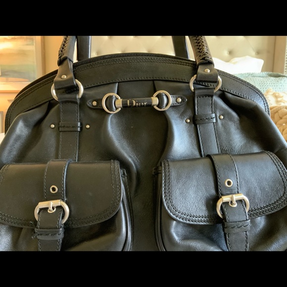 100% authentic Christian Dior black leather bag❣️ - Picture 3 of 12